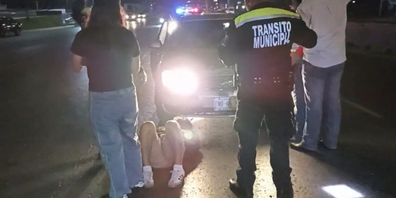 Ebrio apareció de la nada y acabó siendo atropellado en el Nazario