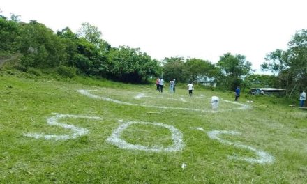 La comunidad en Hidalgo que pintó un ‘SOS’ en el suelo para clamar por ayuda