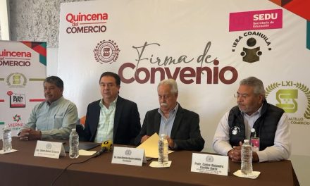 Firman convenio el IEEA y la Canaco
