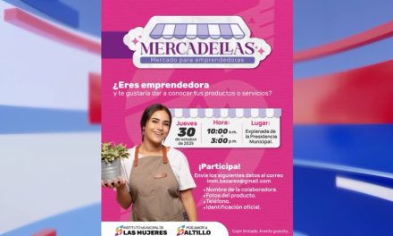 Habrá ‘Mercadellas’ en la explanada de la Presidencia Municipal de Saltillo