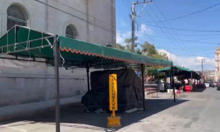 Libres las calles del centro histórico.después de la fiesta de San Francisco