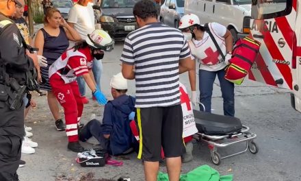 Motociclista herido tras accidente en la colonia 15 de Abril