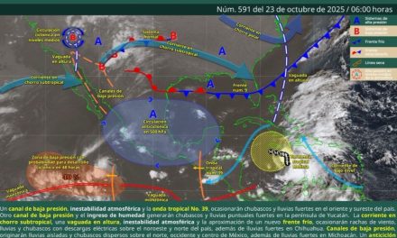 Se prevén lluvias fuertes y viento así como torbellinos en Coahuila