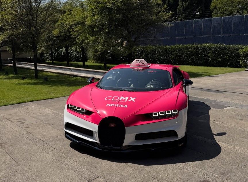Imagina vivir en Suiza y perderte el Bugatti que se convirtió en taxi en la CDMX