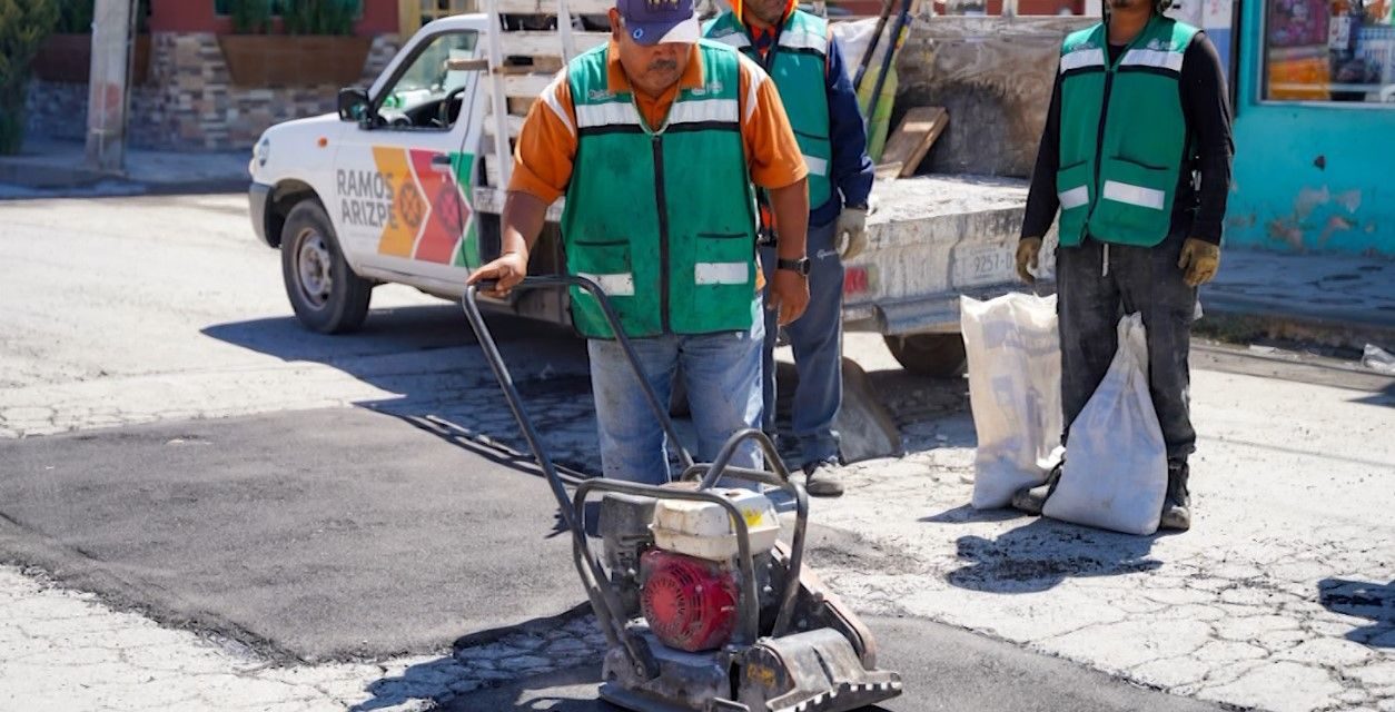 11 mil acciones de bacheo en Ramos Arizpe