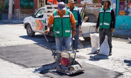 11 mil acciones de bacheo en Ramos Arizpe