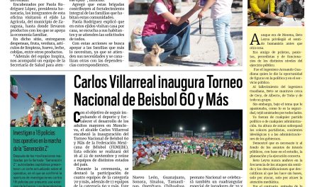 Portada RCG Centro [18 de noviembre de 2025] Inspira Coahuila llega a todas las comunidades del estado; Carlos Villarreal inaugura Torneo Nacional de Beisbol 60 y Más y más noticias…
