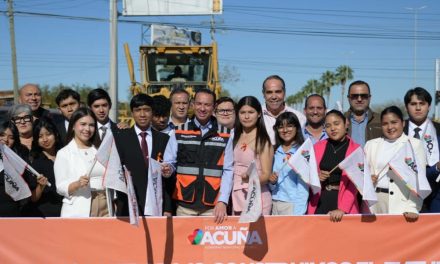 Inicia alcalde obra vial por 5 mdp en Acuña