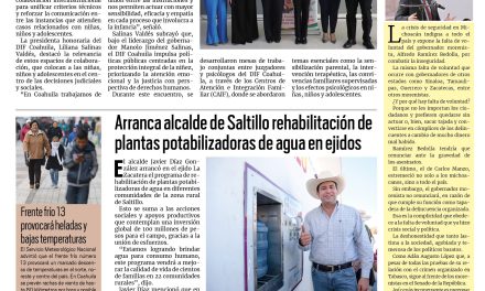 Portada RCG Media [9 de noviembre de 2025] DIF Coahuila y PJ fortalecen la protección de las infancias; Tomás Gutiérrez impulsa Clínica de Salud Popular y más…