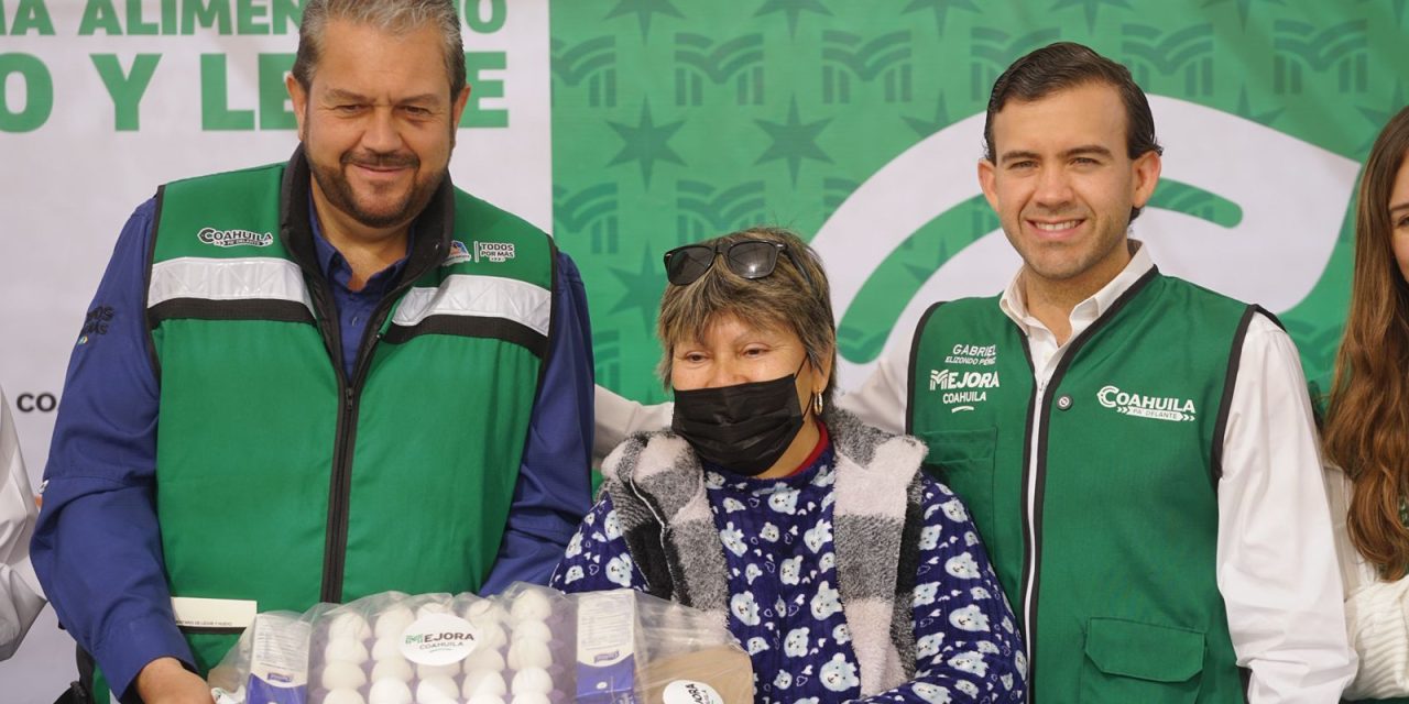 Programa de ‘Huevo y Leche’ beneficia a familias de Ramos Arizpe