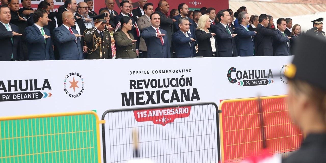 Coahuila conmemora el aniversario de la Revolución 