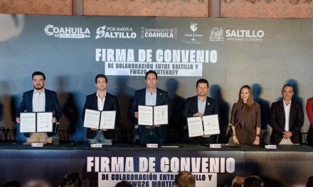Saltillo firma convenio para subirse a la ola mundialista