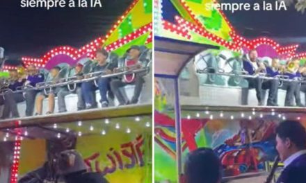 México ‘le gana a la IA’: Banda sinaloense decide dar un concierto arriba de un juego mecánico (video)