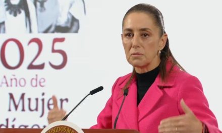 Sheinbaum cuestiona protesta de la CNTE en Palacio Nacional: ‘No hay necesidad de hacer eso’