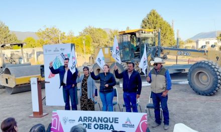 Inicia pavimentación en el ejido 18 de Marzo en Arteaga