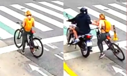 Video: Turista rusa se enfrenta a ladrones en moto en Argentina cuando intentaban quitarle el celular