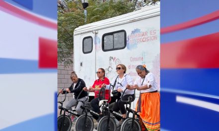 Llega la Brigada Naranja ‘Unidas por Ellas’  al parque Abraham Curbelo