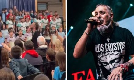 El ‘Mono’ de Kapanga elogia a alumnos de primaria en Argentina  por interpretación de ‘Desearía’