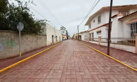 Culminan trabajos en la calle de Victoria en Múzquiz