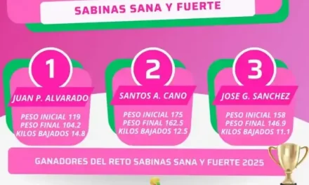 Reconocen a ganadores del reto Por un Sabinas Sano