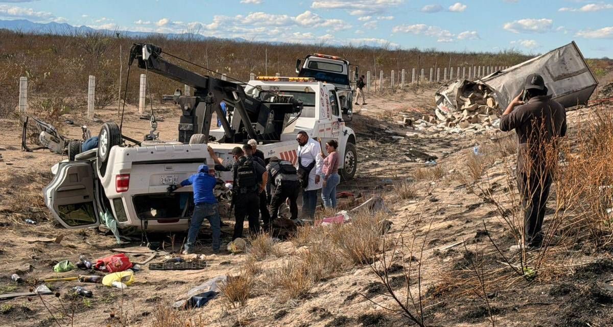 Mueren 5 personas en choque en la Monterrey-Monclova