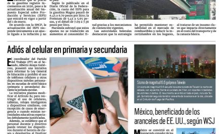 Portada RCG Nacional e Internacional [28 de diciembre de 2025] No habrá gasolinazos en el 2026: Hacienda; Adiós al celular en primaria y secundaria y más…