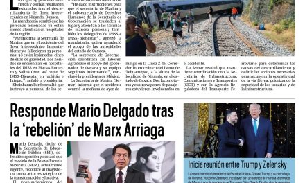 Portada RCG Nacional e Internacional [29 de diciembre de 2025] Accidente del Tren Interoceánico deja 13 muertos y 98 heridos; Responde Mario Delgado tras la ‘rebelión’ de Marx Arriaga y más…