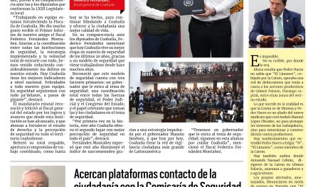 Portada RCG Media [16 de diciembre de 2025] Trabajamos para fortalecer la Fiscalía de Coahuila: Manolo; acercan plataformas contacto de la ciudadanía con la Comisaría de Seguridad y más