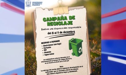 Impulsa UAdeC campaña de reciclaje