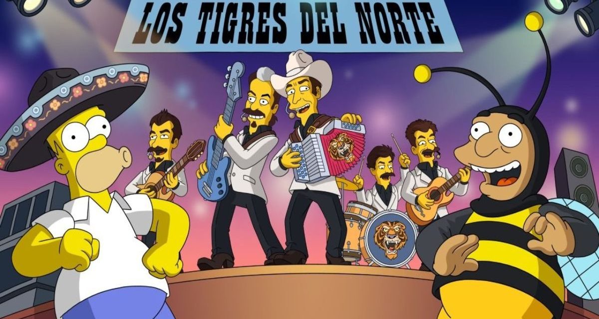Así fue la aparición en Los Simpson de Los Tigres del Norte