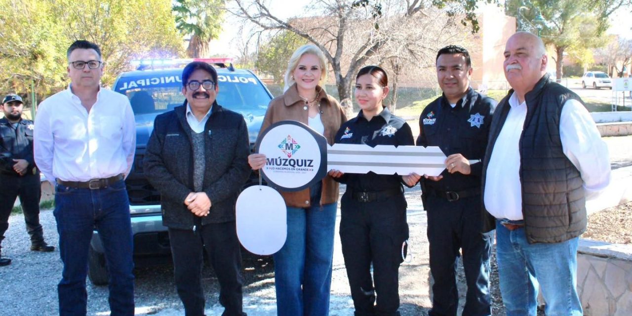 Refrenda Múzquiz su compromiso con la Seguridad Pública