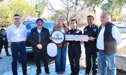 Refrenda Múzquiz su compromiso con la Seguridad Pública