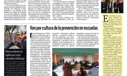 Portada RCG Carbonífera [31 de enero de 2026] Manolo Jiménez reitera su compromiso con las mujeres y la niñez; van por cultura de la prevención en escuelas y más…