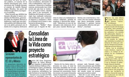 Portada RCG Centro [19 de enero de 2026] Morena destruyó AHMSA y ahora ofrece soluciones: ‘Bobby’ Plata; consolidan la Línea de la Vida como proyecto estratégico y más…