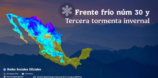 Prevén frío, lluvias y posible formación de torbellinos en Coahuila
