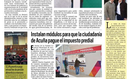 Portada RCG Fronteriza [9 de enero de 2026] Fortaleceremos el combate a los incendios forestales: Manolo; instalan módulos para el pago del predial  y más…