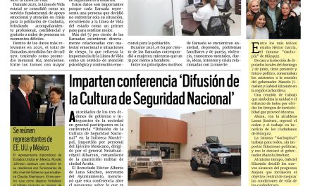 Portada RCG Fronteriza [19 de enero de 2026] Consolidan la Línea de la Vida como proyecto estratégico; imparten conferencia ‘Difusión de la Cultura de Seguridad Nacional’ y más…