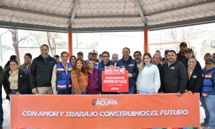 Continúa Acuña programa para mejorar los espacios públicos