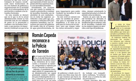 Portada RCG Lagunera [9 de enero de 2026] Fortaleceremos el combate a los incendios forestales: Manolo; Román Cepeda reconoce a la Policía de Torreón y más…