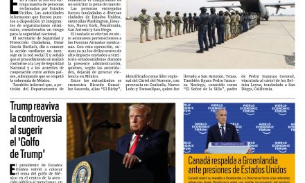 Portada RCG Nacional e internacional [21 de enero de 2026] Gobierno de México traslada 37 criminales a Estados Unidos; Trump reaviva la controversia al sugerir el ‘Golfo de Trump’ y más…