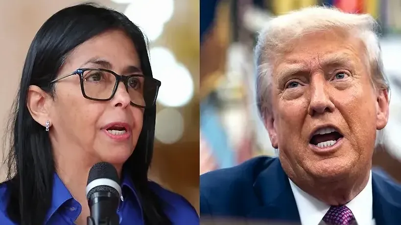 Trump califica a Delcy Rodríguez como una ‘persona fantástica’