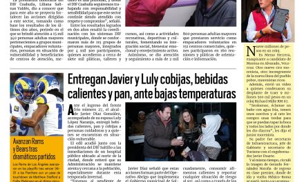 Portada RCG Media [11 de enero de 2026] DIF Coahuila perfila atención integral para adultos mayores; Supervisa Tomás Gutiérrez refugio por frente frío y más…