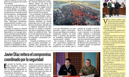 Portada RCG Media [29 de enero de 2026] ‘Con la Alianza Ciudadana por la Seguridad, gana Coahuila’; Javier Díaz reitera el compromiso coordinado por la seguridad y más…