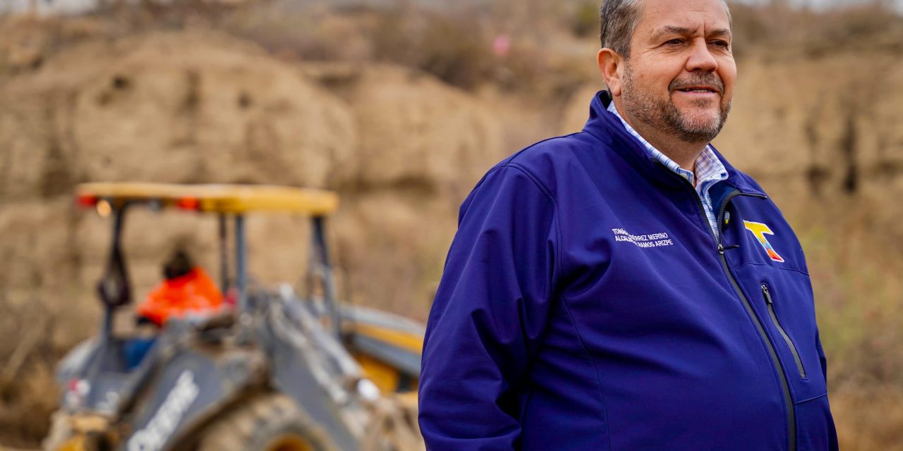 Tomás Gutiérrez constata avances en obra vial