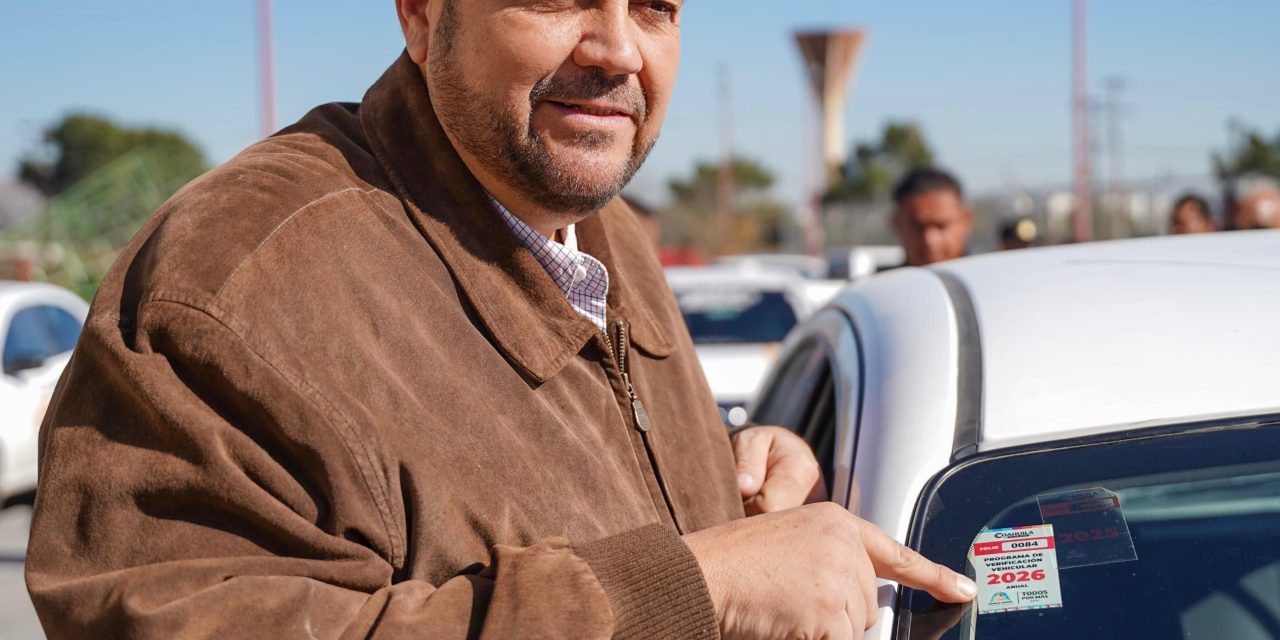 Supervisa Tomás Gutiérrez programa de Verificación Vehicular en Ramos Arizpe