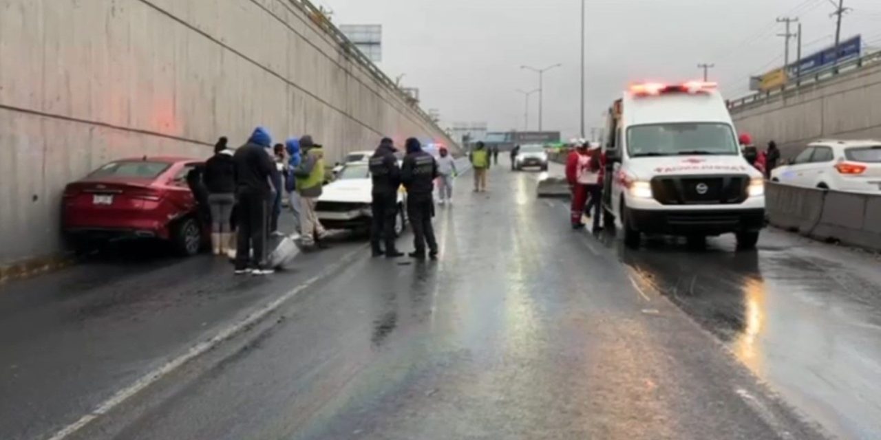 Accidente múltiple paraliza circulación en el periférico LEA