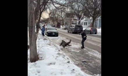 Captan caída de agente de ICE durante operativo migratorio (video)