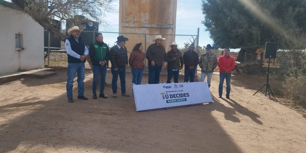 Entregan planta potabilizadora en ejido de Ramos Arizpe