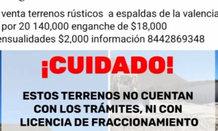 Informan sobre venta ilegal de terrenos rústicos en Saltillo
