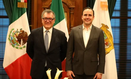 Fortalece Coahuila lazos con Italia; recibe Manolo Jiménez al embajador